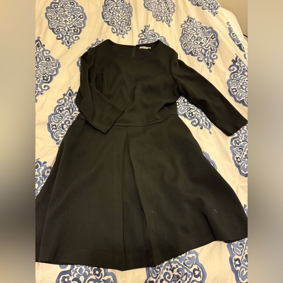 Eliza J Fit Flare Black Dress 16 - Picture 3 of 7